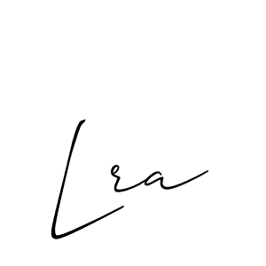 How to Draw Lra signature style? Allison_Script is a latest design signature styles for name Lra. Lra signature style 2 images and pictures png