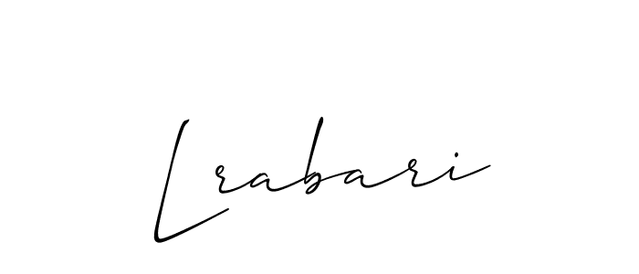 Also You can easily find your signature by using the search form. We will create Lrabari name handwritten signature images for you free of cost using Allison_Script sign style. Lrabari signature style 2 images and pictures png