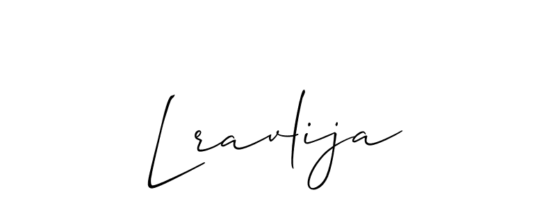 Create a beautiful signature design for name Lravlija. With this signature (Allison_Script) fonts, you can make a handwritten signature for free. Lravlija signature style 2 images and pictures png