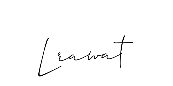 Similarly Allison_Script is the best handwritten signature design. Signature creator online .You can use it as an online autograph creator for name Lrawat. Lrawat signature style 2 images and pictures png