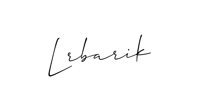 Allison_Script is a professional signature style that is perfect for those who want to add a touch of class to their signature. It is also a great choice for those who want to make their signature more unique. Get Lrbarik name to fancy signature for free. Lrbarik signature style 2 images and pictures png