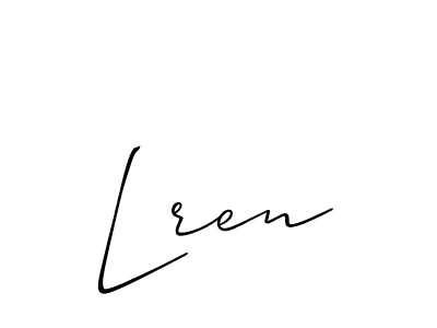 Make a short Lren signature style. Manage your documents anywhere anytime using Allison_Script. Create and add eSignatures, submit forms, share and send files easily. Lren signature style 2 images and pictures png