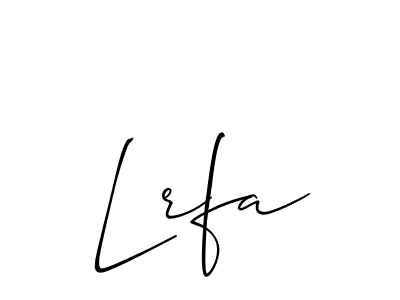 Also we have Lrfa name is the best signature style. Create professional handwritten signature collection using Allison_Script autograph style. Lrfa signature style 2 images and pictures png