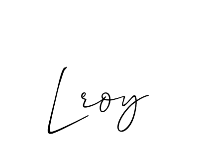 Design your own signature with our free online signature maker. With this signature software, you can create a handwritten (Allison_Script) signature for name Lroy. Lroy signature style 2 images and pictures png