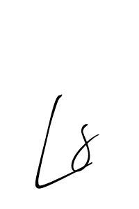 You should practise on your own different ways (Allison_Script) to write your name (Ls) in signature. don't let someone else do it for you. Ls signature style 2 images and pictures png