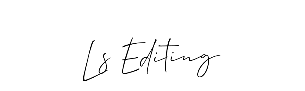This is the best signature style for the Ls Editing name. Also you like these signature font (Allison_Script). Mix name signature. Ls Editing signature style 2 images and pictures png