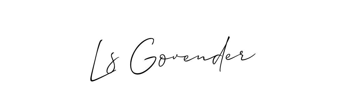 See photos of Ls Govender official signature by Spectra . Check more albums & portfolios. Read reviews & check more about Allison_Script font. Ls Govender signature style 2 images and pictures png