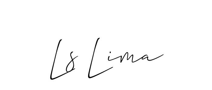 Allison_Script is a professional signature style that is perfect for those who want to add a touch of class to their signature. It is also a great choice for those who want to make their signature more unique. Get Ls Lima name to fancy signature for free. Ls Lima signature style 2 images and pictures png