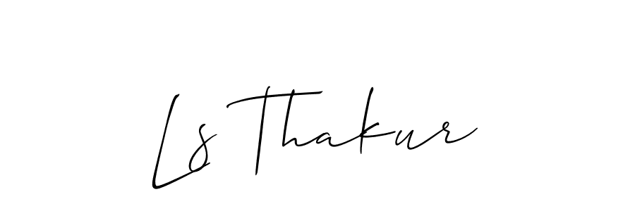 Make a beautiful signature design for name Ls Thakur. With this signature (Allison_Script) style, you can create a handwritten signature for free. Ls Thakur signature style 2 images and pictures png