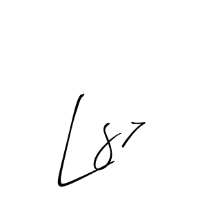 Create a beautiful signature design for name Ls7. With this signature (Allison_Script) fonts, you can make a handwritten signature for free. Ls7 signature style 2 images and pictures png