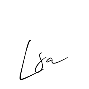 Similarly Allison_Script is the best handwritten signature design. Signature creator online .You can use it as an online autograph creator for name Lsa. Lsa signature style 2 images and pictures png