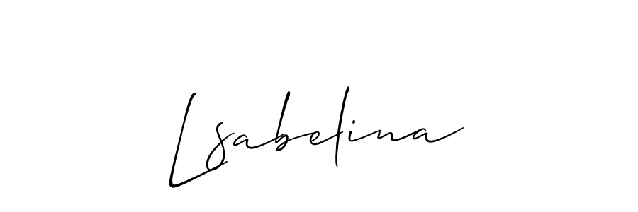 Here are the top 10 professional signature styles for the name Lsabelina. These are the best autograph styles you can use for your name. Lsabelina signature style 2 images and pictures png