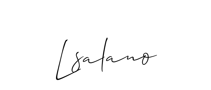 Check out images of Autograph of Lsalano name. Actor Lsalano Signature Style. Allison_Script is a professional sign style online. Lsalano signature style 2 images and pictures png