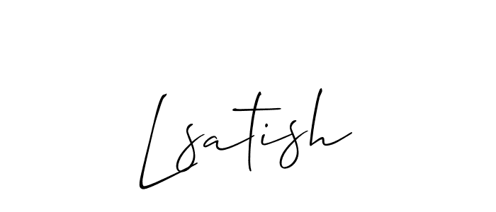 Also You can easily find your signature by using the search form. We will create Lsatish name handwritten signature images for you free of cost using Allison_Script sign style. Lsatish signature style 2 images and pictures png