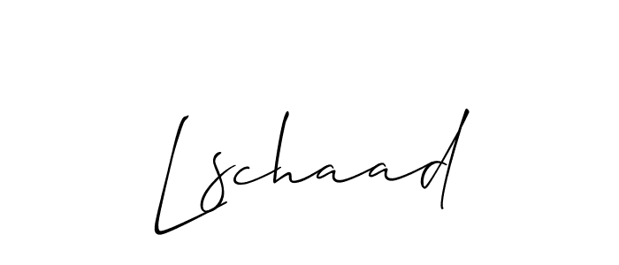 Lschaad stylish signature style. Best Handwritten Sign (Allison_Script) for my name. Handwritten Signature Collection Ideas for my name Lschaad. Lschaad signature style 2 images and pictures png