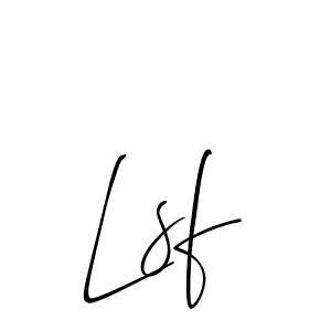 Also we have Lsf name is the best signature style. Create professional handwritten signature collection using Allison_Script autograph style. Lsf signature style 2 images and pictures png