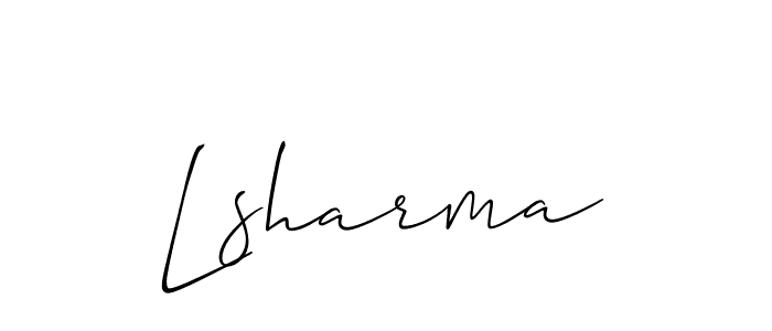 Once you've used our free online signature maker to create your best signature Allison_Script style, it's time to enjoy all of the benefits that Lsharma name signing documents. Lsharma signature style 2 images and pictures png