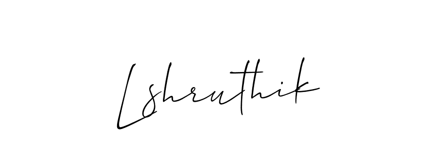 Make a beautiful signature design for name Lshruthik. Use this online signature maker to create a handwritten signature for free. Lshruthik signature style 2 images and pictures png