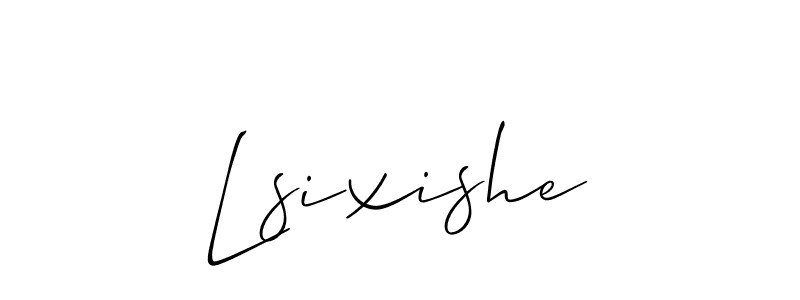 How to make Lsixishe signature? Allison_Script is a professional autograph style. Create handwritten signature for Lsixishe name. Lsixishe signature style 2 images and pictures png