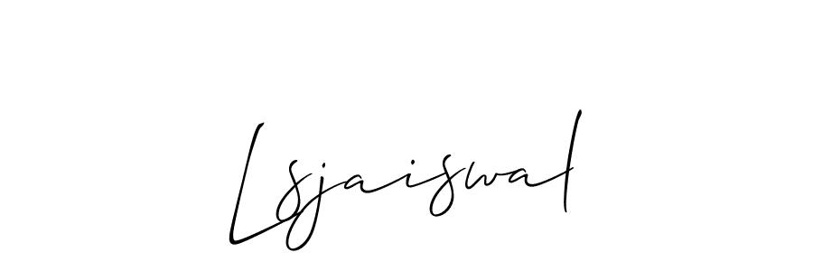 Also we have Lsjaiswal name is the best signature style. Create professional handwritten signature collection using Allison_Script autograph style. Lsjaiswal signature style 2 images and pictures png