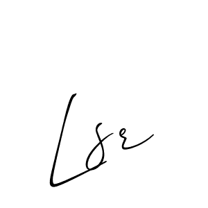 How to Draw Lsr signature style? Allison_Script is a latest design signature styles for name Lsr. Lsr signature style 2 images and pictures png