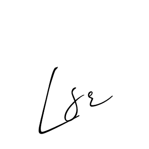 How to Draw Lsr signature style? Allison_Script is a latest design signature styles for name Lsr. Lsr signature style 2 images and pictures png