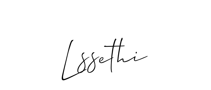 if you are searching for the best signature style for your name Lssethi. so please give up your signature search. here we have designed multiple signature styles  using Allison_Script. Lssethi signature style 2 images and pictures png