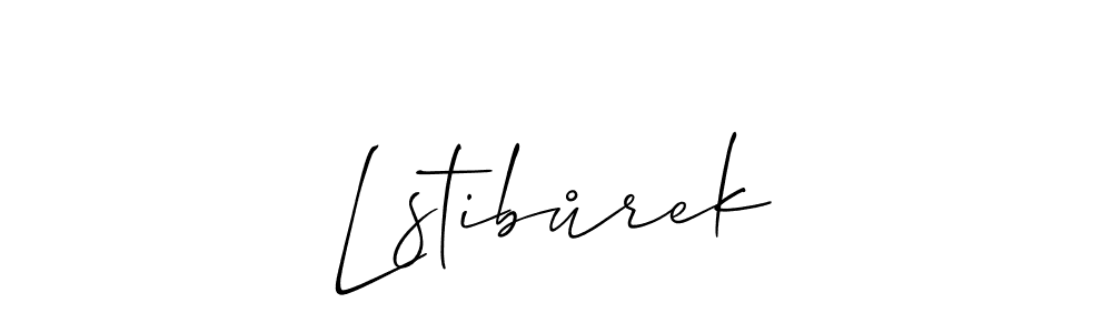 Make a beautiful signature design for name Lstibůrek. With this signature (Allison_Script) style, you can create a handwritten signature for free. Lstibůrek signature style 2 images and pictures png