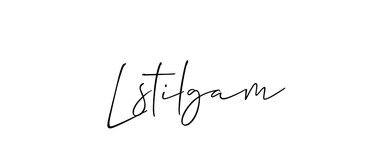 Make a beautiful signature design for name Lstilgam. With this signature (Allison_Script) style, you can create a handwritten signature for free. Lstilgam signature style 2 images and pictures png