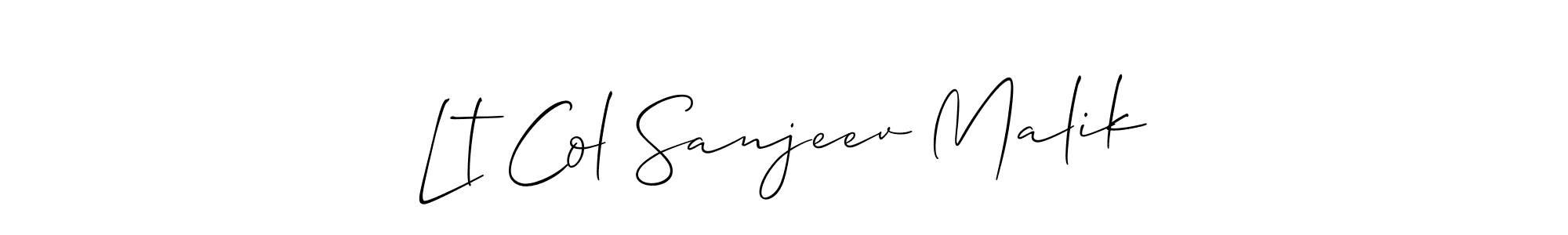 Once you've used our free online signature maker to create your best signature Allison_Script style, it's time to enjoy all of the benefits that Lt Col Sanjeev Malik name signing documents. Lt Col Sanjeev Malik signature style 2 images and pictures png