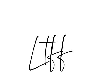 Design your own signature with our free online signature maker. With this signature software, you can create a handwritten (Allison_Script) signature for name Ltff. Ltff signature style 2 images and pictures png