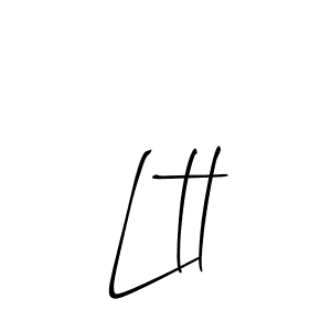 Create a beautiful signature design for name Ltl. With this signature (Allison_Script) fonts, you can make a handwritten signature for free. Ltl signature style 2 images and pictures png