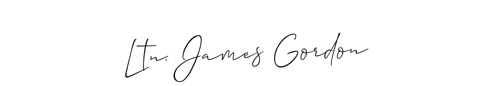 Best and Professional Signature Style for Ltn. James Gordon. Allison_Script Best Signature Style Collection. Ltn. James Gordon signature style 2 images and pictures png