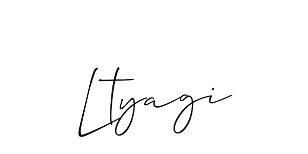 This is the best signature style for the Ltyagi name. Also you like these signature font (Allison_Script). Mix name signature. Ltyagi signature style 2 images and pictures png