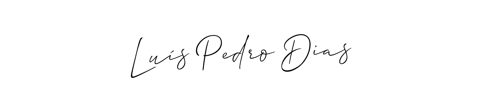 How to Draw Luís Pedro Dias signature style? Allison_Script is a latest design signature styles for name Luís Pedro Dias. Luís Pedro Dias signature style 2 images and pictures png