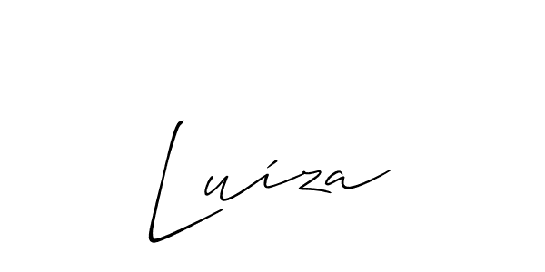 How to make Luíza signature? Allison_Script is a professional autograph style. Create handwritten signature for Luíza name. Luíza signature style 2 images and pictures png