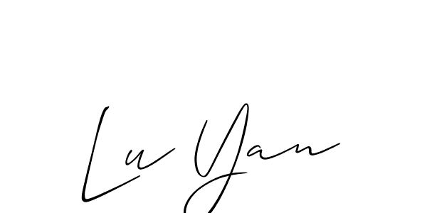 Once you've used our free online signature maker to create your best signature Allison_Script style, it's time to enjoy all of the benefits that Lu Yan name signing documents. Lu Yan signature style 2 images and pictures png