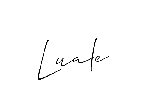 Check out images of Autograph of Luale name. Actor Luale Signature Style. Allison_Script is a professional sign style online. Luale signature style 2 images and pictures png