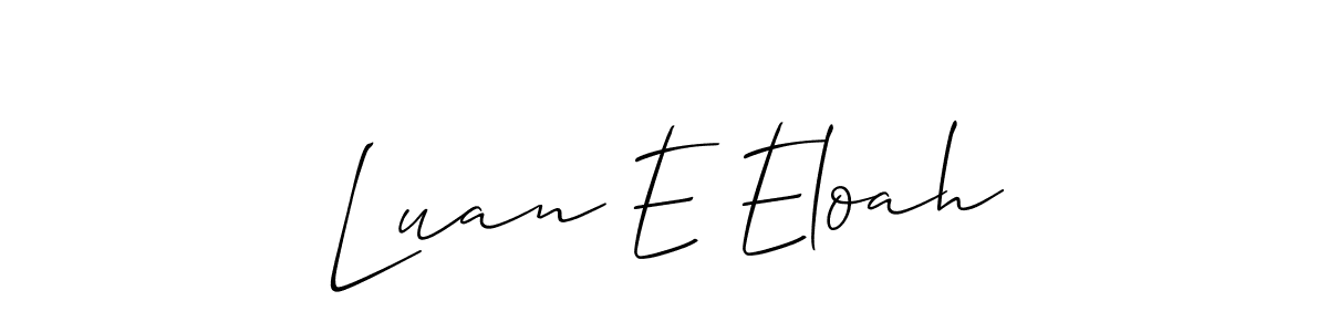 You can use this online signature creator to create a handwritten signature for the name Luan E Eloah. This is the best online autograph maker. Luan E Eloah signature style 2 images and pictures png
