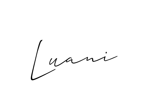 Best and Professional Signature Style for Luani. Allison_Script Best Signature Style Collection. Luani signature style 2 images and pictures png