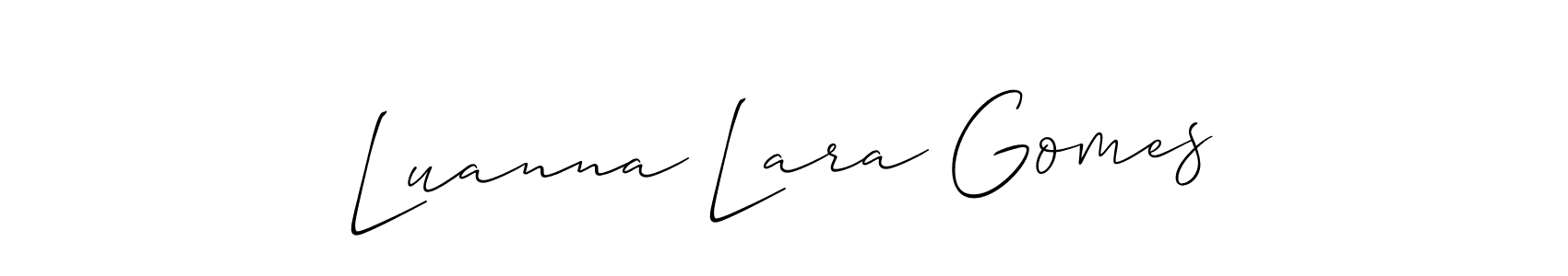 Make a beautiful signature design for name Luanna Lara Gomes. Use this online signature maker to create a handwritten signature for free. Luanna Lara Gomes signature style 2 images and pictures png