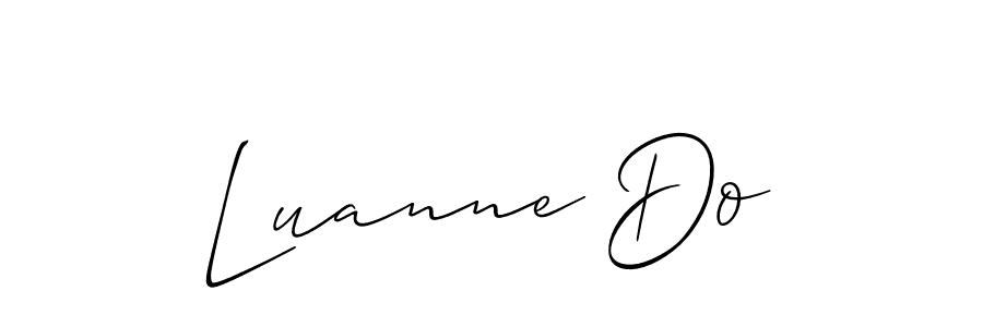 Also we have Luanne Do name is the best signature style. Create professional handwritten signature collection using Allison_Script autograph style. Luanne Do signature style 2 images and pictures png