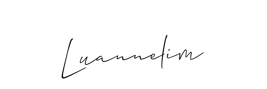 Once you've used our free online signature maker to create your best signature Allison_Script style, it's time to enjoy all of the benefits that Luannelim name signing documents. Luannelim signature style 2 images and pictures png