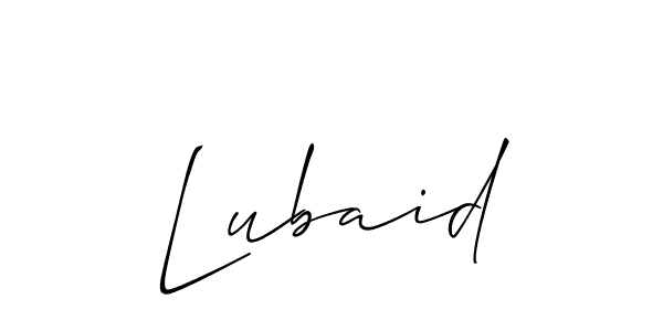 How to Draw Lubaid signature style? Allison_Script is a latest design signature styles for name Lubaid. Lubaid signature style 2 images and pictures png