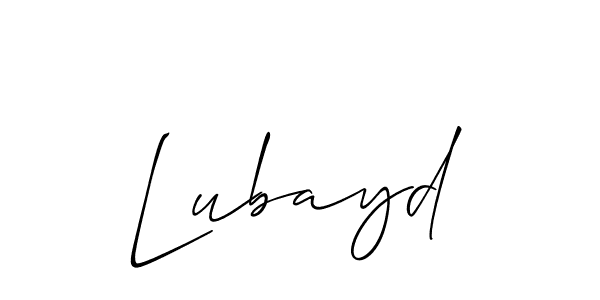 Once you've used our free online signature maker to create your best signature Allison_Script style, it's time to enjoy all of the benefits that Lubayd name signing documents. Lubayd signature style 2 images and pictures png