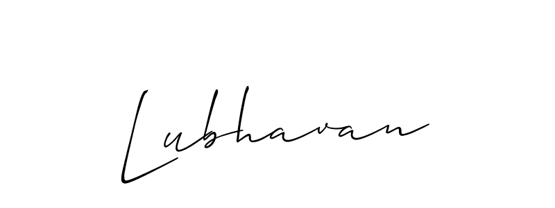 Make a beautiful signature design for name Lubhavan. Use this online signature maker to create a handwritten signature for free. Lubhavan signature style 2 images and pictures png