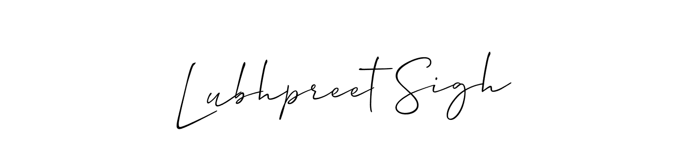 Also we have Lubhpreet Sigh name is the best signature style. Create professional handwritten signature collection using Allison_Script autograph style. Lubhpreet Sigh signature style 2 images and pictures png