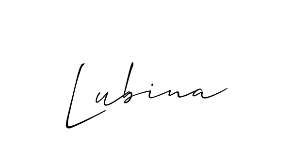 Allison_Script is a professional signature style that is perfect for those who want to add a touch of class to their signature. It is also a great choice for those who want to make their signature more unique. Get Lubina name to fancy signature for free. Lubina signature style 2 images and pictures png