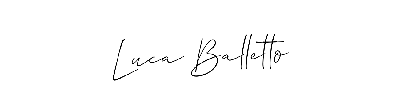 This is the best signature style for the Luca Balletto name. Also you like these signature font (Allison_Script). Mix name signature. Luca Balletto signature style 2 images and pictures png
