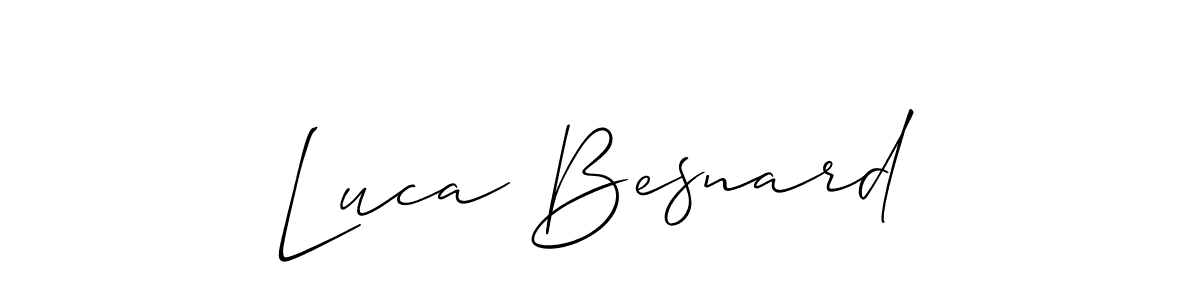 Also we have Luca Besnard name is the best signature style. Create professional handwritten signature collection using Allison_Script autograph style. Luca Besnard signature style 2 images and pictures png